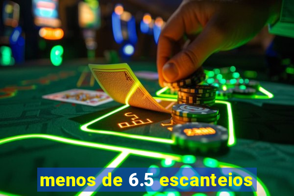 menos de 6.5 escanteios