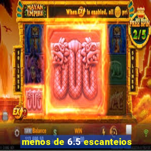 menos de 6.5 escanteios