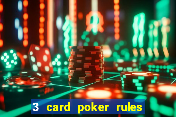 3 card poker rules in casino