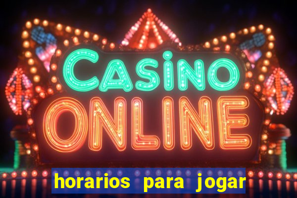 horarios para jogar no fortune rabbit