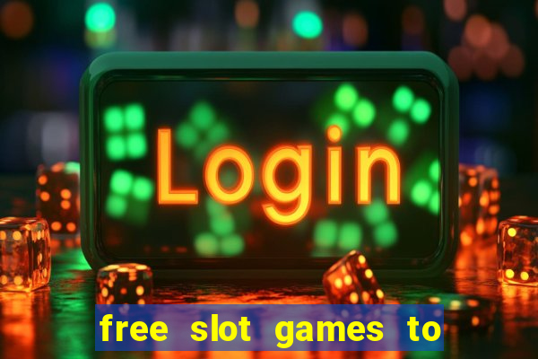 free slot games to win real money