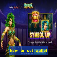 how to set wallet password in bingo plus