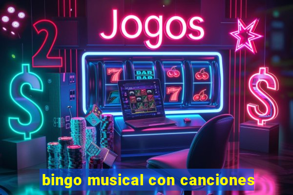 bingo musical con canciones