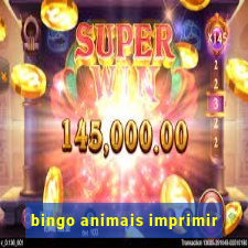 bingo animais imprimir