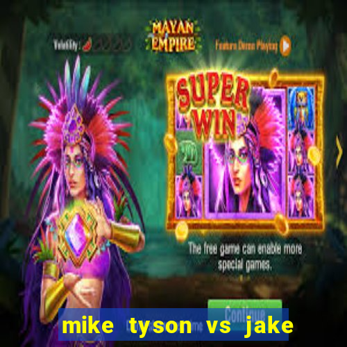 mike tyson vs jake paul onde assistir