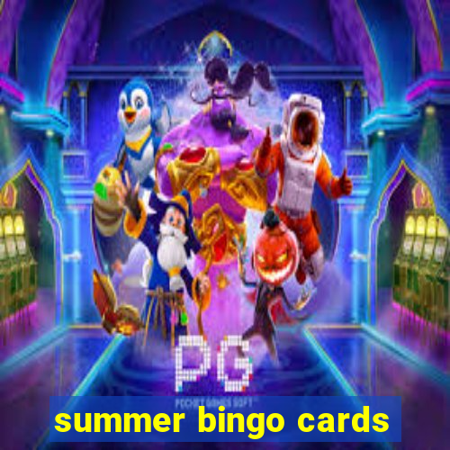 summer bingo cards