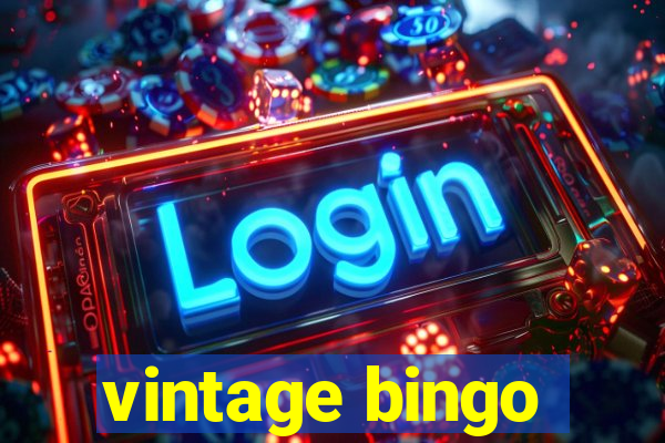 vintage bingo