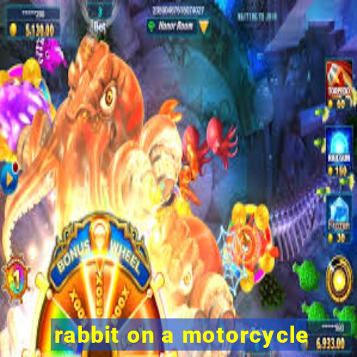 rabbit on a motorcycle