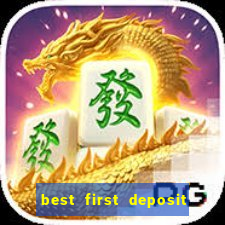 best first deposit bingo bonus