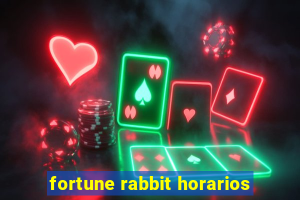 fortune rabbit horarios