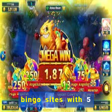 bingo sites with 5 pound deposit