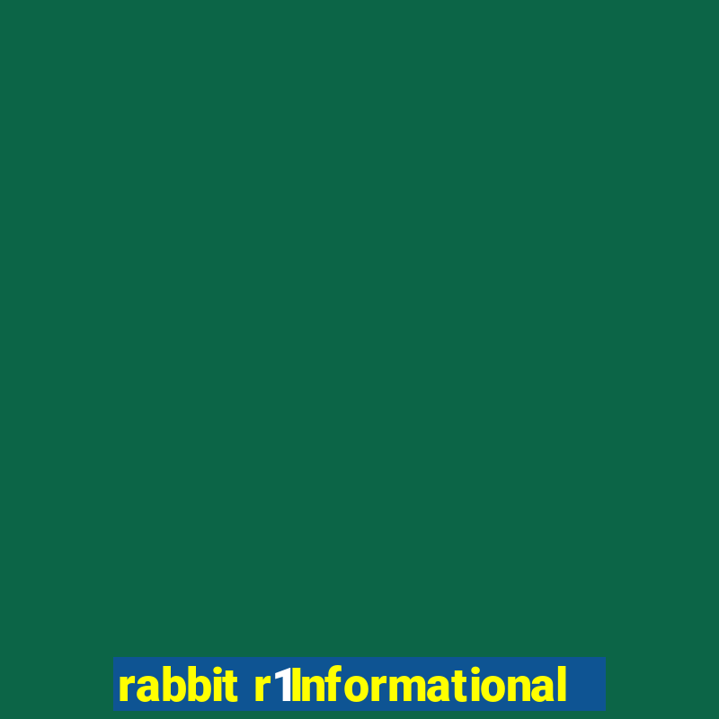 rabbit r1Informational