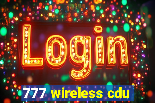 777 wireless cdu