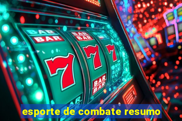 esporte de combate resumo