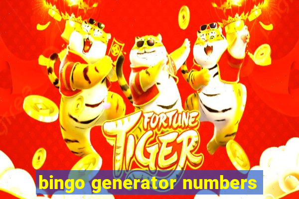 bingo generator numbers