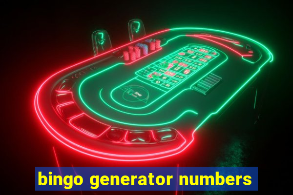 bingo generator numbers