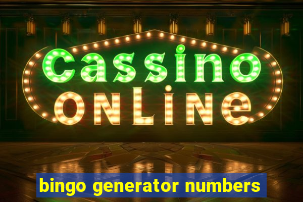 bingo generator numbers