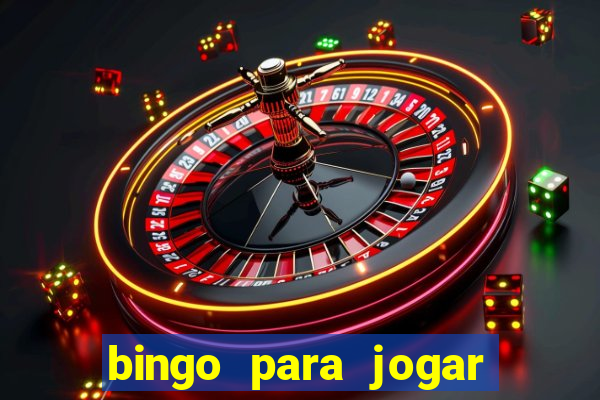 bingo para jogar com os amigos