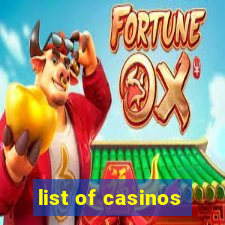 list of casinos