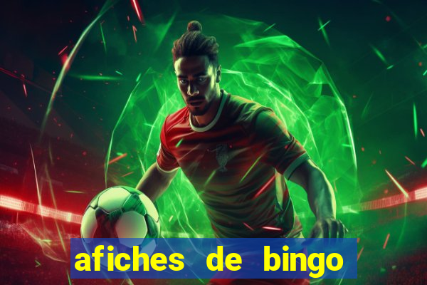 afiches de bingo para editar