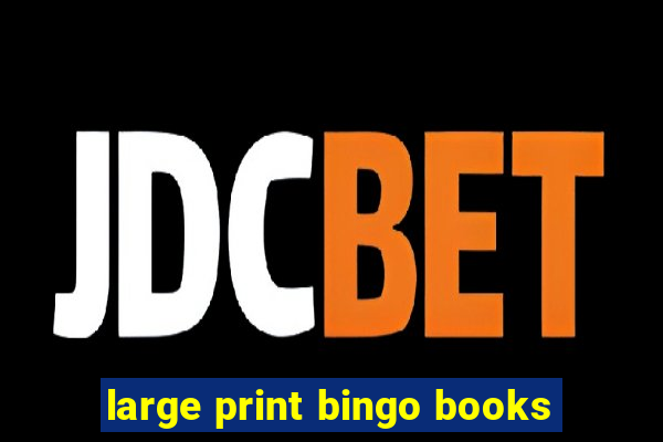 large print bingo books