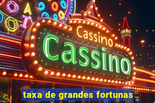 taxa de grandes fortunas