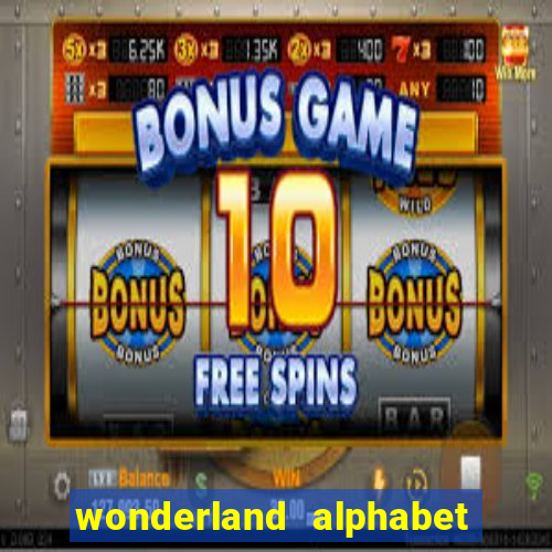 wonderland alphabet comic studio