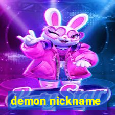 demon nickname