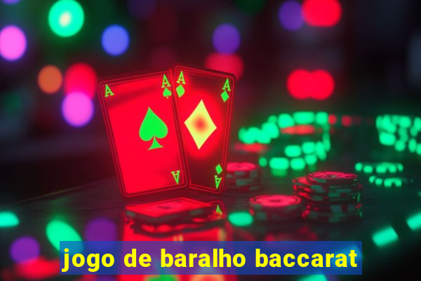 jogo de baralho baccarat