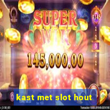 kast met slot hout