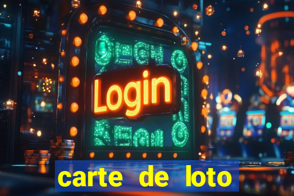 carte de loto bingo a imprimer gratuit