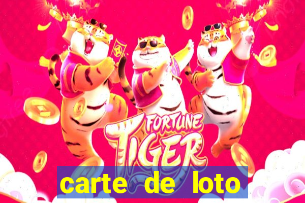 carte de loto bingo a imprimer gratuit