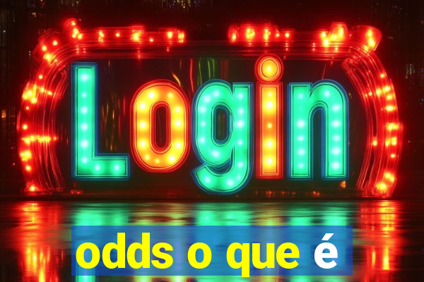 odds o que é