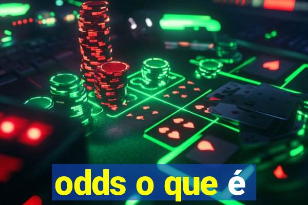 odds o que é