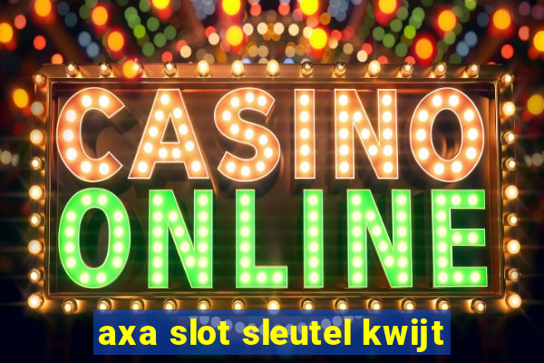 axa slot sleutel kwijt