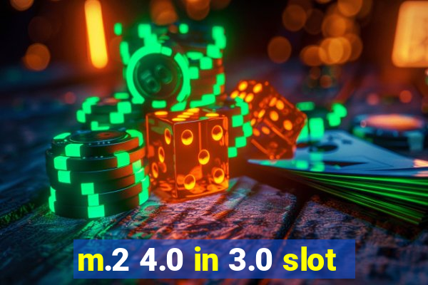 m.2 4.0 in 3.0 slot