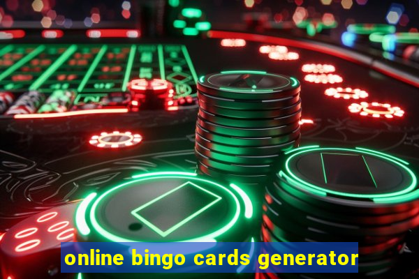 online bingo cards generator