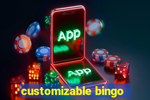 customizable bingo