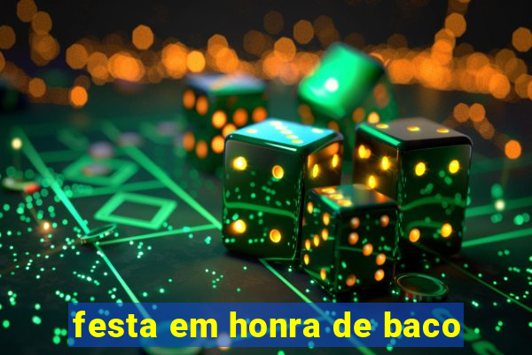 festa em honra de baco