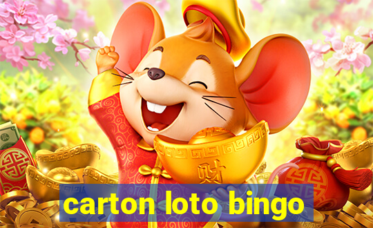 carton loto bingo