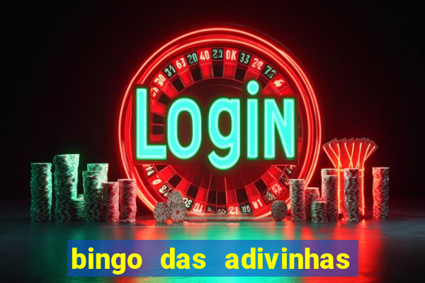 bingo das adivinhas para imprimir