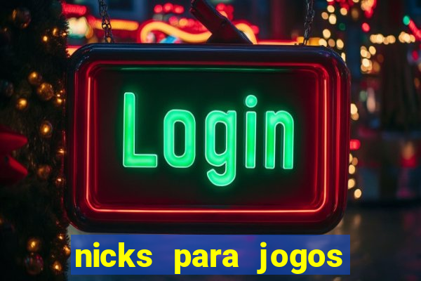 nicks para jogos de tiro