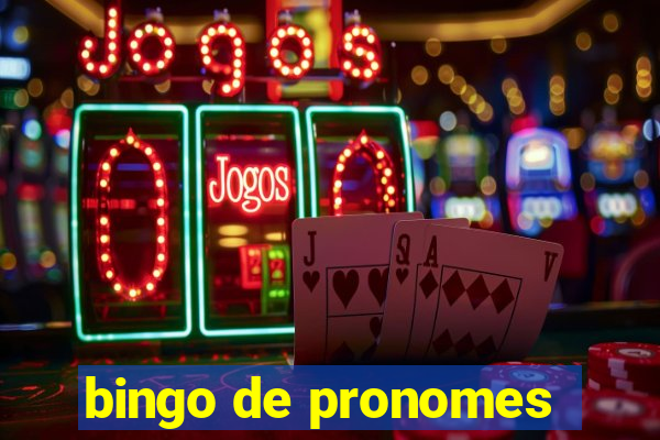 bingo de pronomes