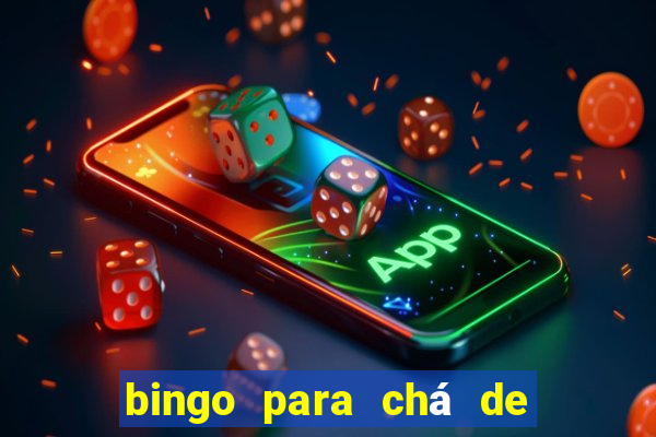 bingo para chá de bebê para imprimir grátis