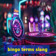 bingo terms slang