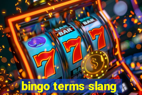 bingo terms slang