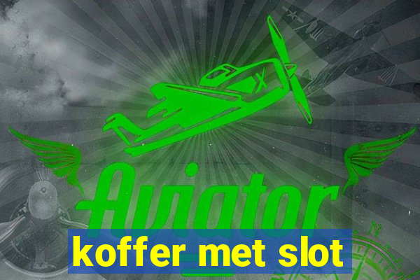 koffer met slot