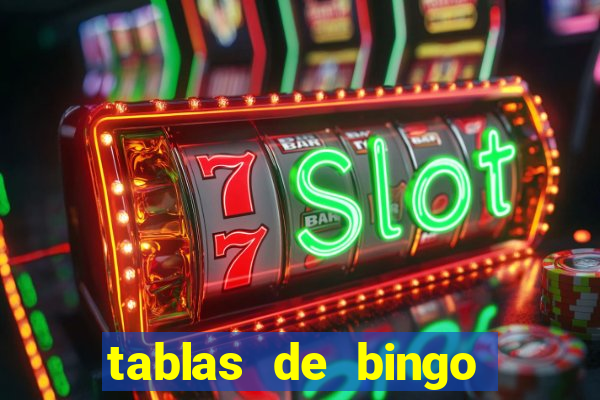 tablas de bingo para imprimir en excel