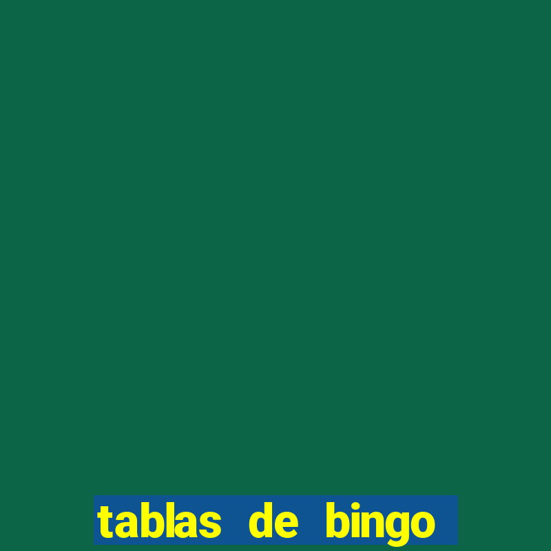 tablas de bingo para imprimir en excel