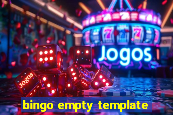 bingo empty template